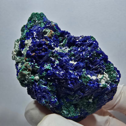 Seltene Azurit XX, Malachit Stufe Tsumeb Mine, Namibia 60*44*24mm