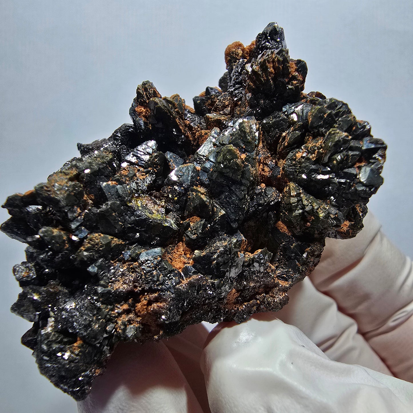Rare Descloizite XX specimen, brilliant, Tsumeb Mine, Namibia, 49*34*29mm 