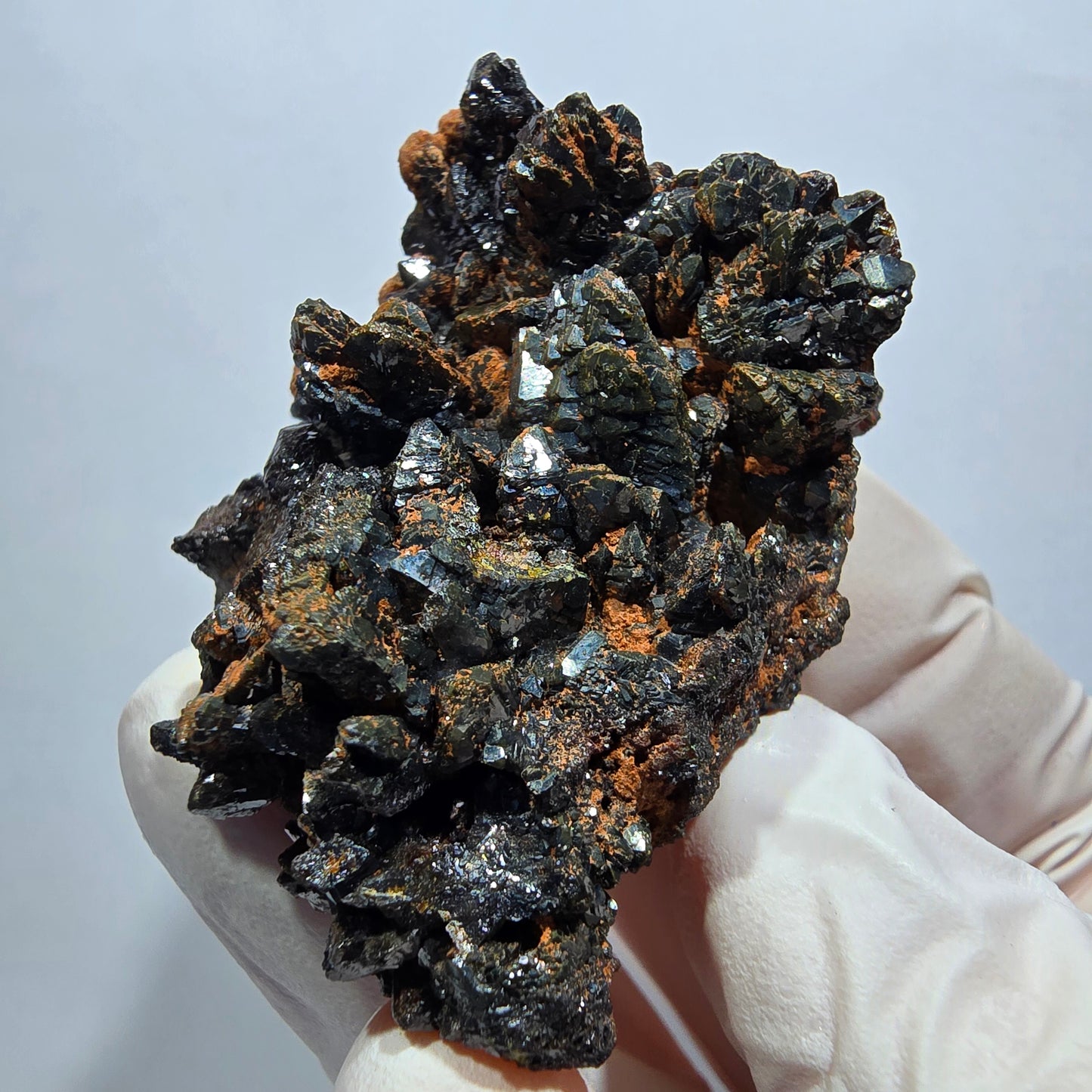 Rare Descloizite XX specimen, brilliant, Tsumeb Mine, Namibia, 49*34*29mm 