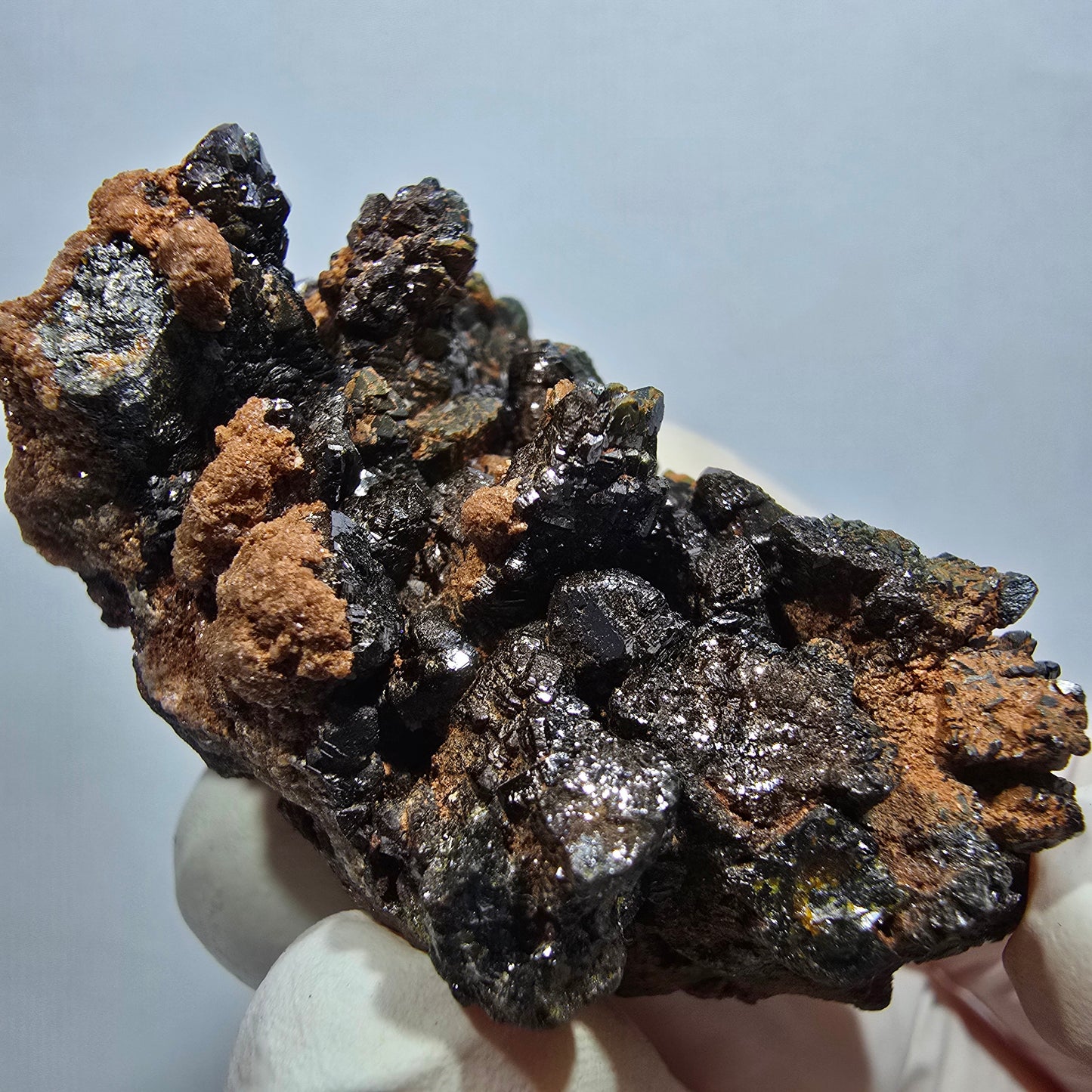 Rare Descloizite XX specimen, brilliant, Tsumeb Mine, Namibia, 49*34*29mm 