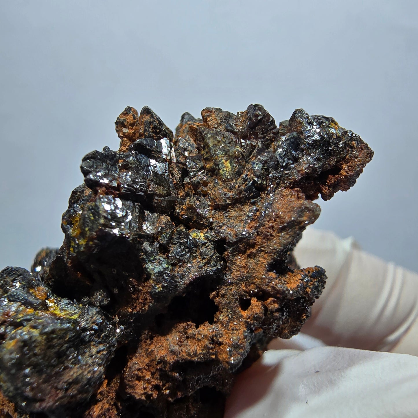 Rare Descloizite XX specimen, brilliant, Tsumeb Mine, Namibia, 49*34*29mm 