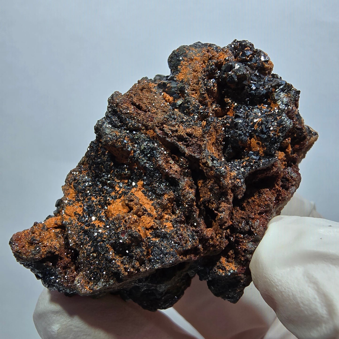 Rare Descloizite XX specimen, brilliant, Tsumeb Mine, Namibia, 49*34*29mm 