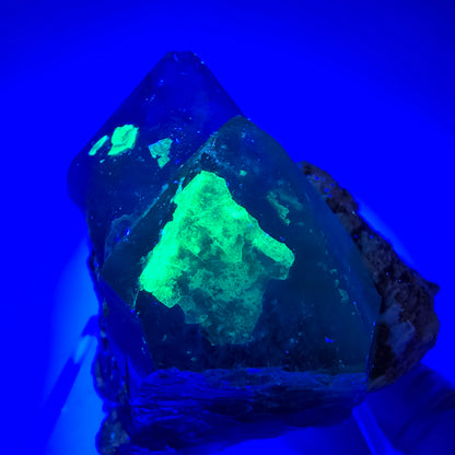 Phantom Rauchquarz, Muskovit, Schörl Turmalin, Hyalit Opal Erongo, Namibia 53*49*39 mm
