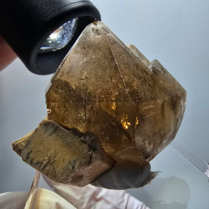 Seltene Rauchquarz Zepter , Orthoklas Stufe Erongo, Namibia 51*42*20mm