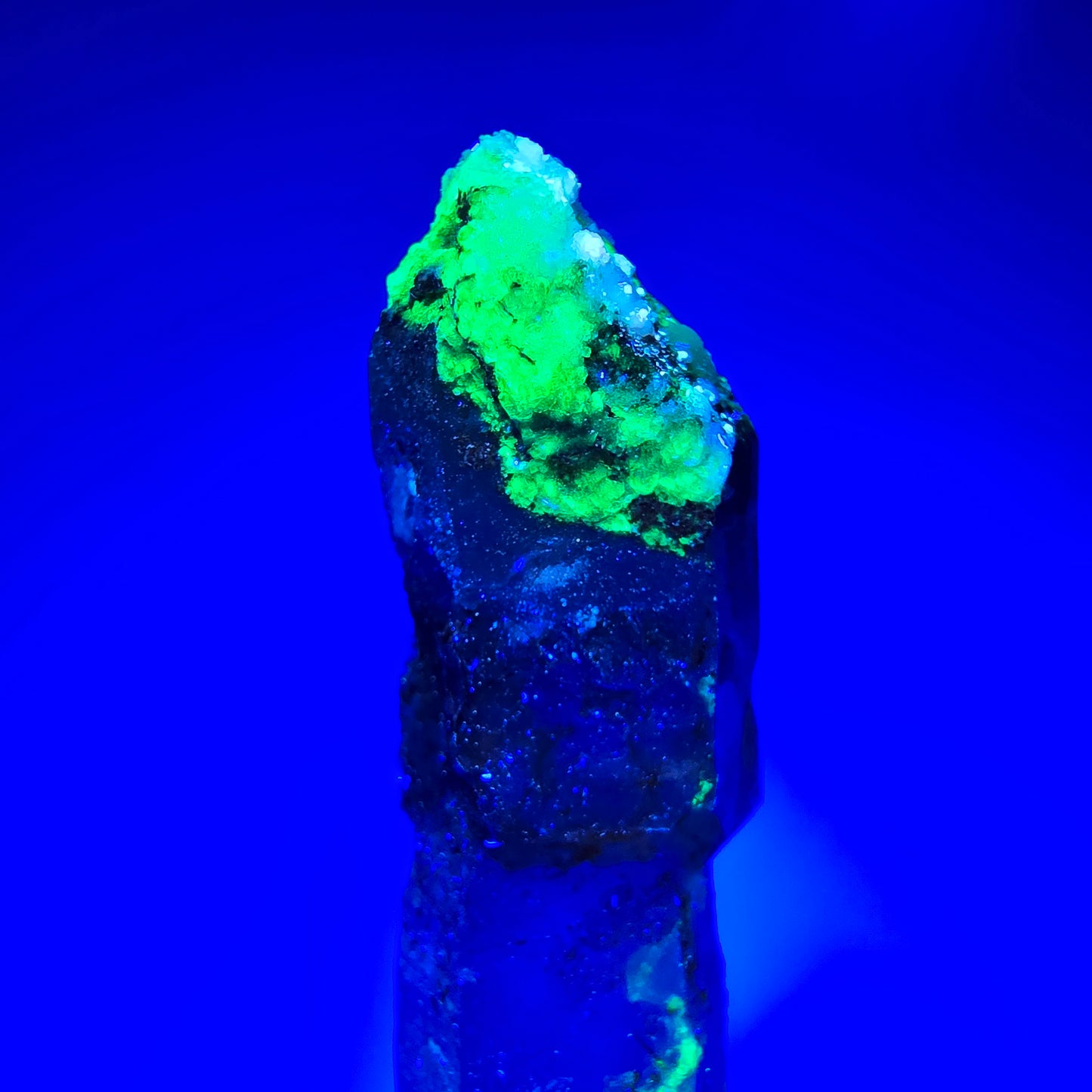 Rauchquarz Zepter, Hyalit Opal, Schörl Turmalin, Orthoklas Erongo, Namibia 52*17*12mm