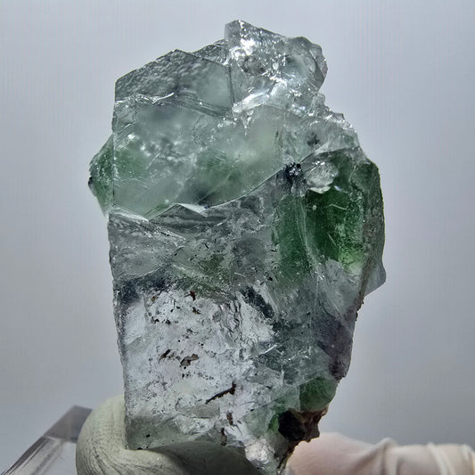 Rare clear phantom fluorite, schorl tourmaline, muscovite specimen Erongo, Namibia 45*29*23mm 