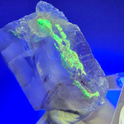 Seltene klare Phantom Fluorit, Hyalit Opal Stufe Erongo, Namibia 34*32*9mm