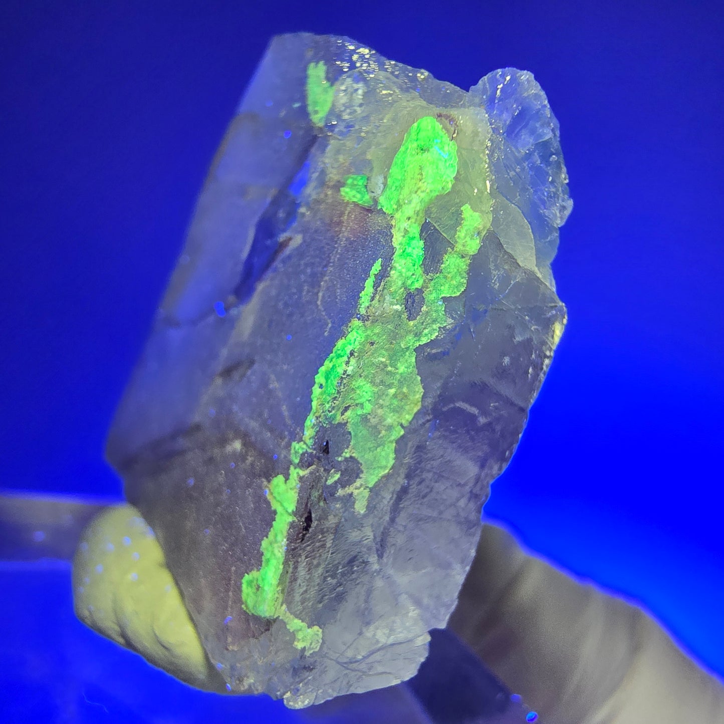 Seltene klare Phantom Fluorit, Hyalit Opal Stufe Erongo, Namibia 34*32*9mm