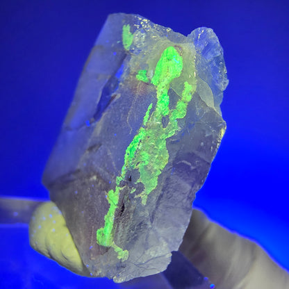 Seltene klare Phantom Fluorit, Hyalit Opal Stufe Erongo, Namibia 34*32*9mm