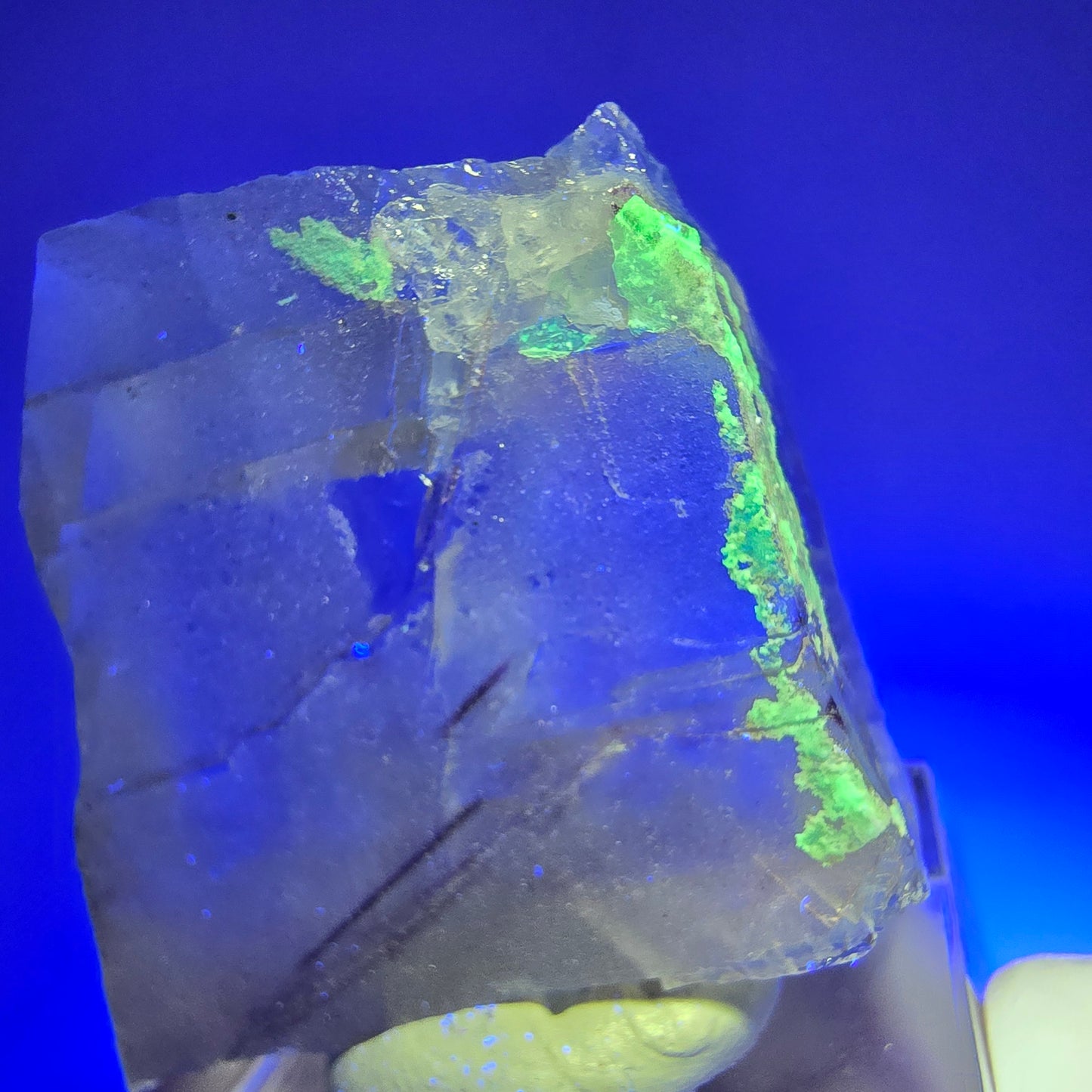 Seltene klare Phantom Fluorit, Hyalit Opal Stufe Erongo, Namibia 34*32*9mm