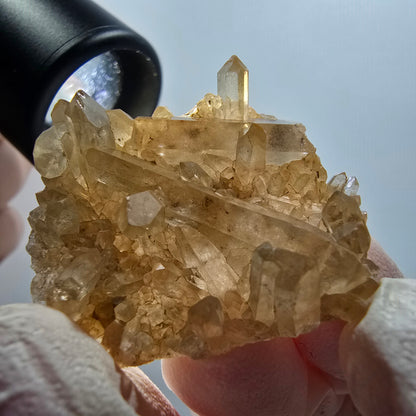 Seltene klare Rauchquarz XX Stufe Erongo, Namibia 37*28*10mm