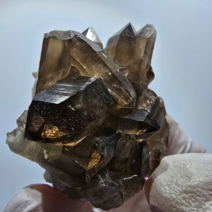 Rare spécimen d'orthose en quartz fumé à squelette fantôme transparent, Erongo, Namibie, 38*36*26 mm 
