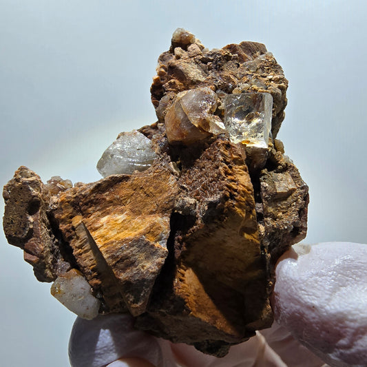 Seltene Calcit, Orthoklas Matrix Stufe Erongo, Namibia 51*41*26mm