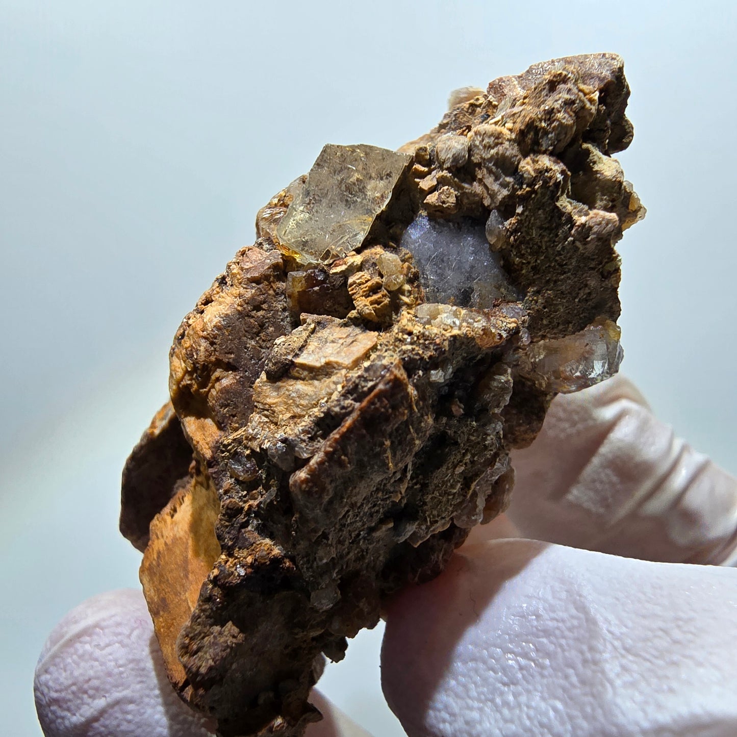 Seltene Calcit, Orthoklas Matrix Stufe Erongo, Namibia 51*41*26mm