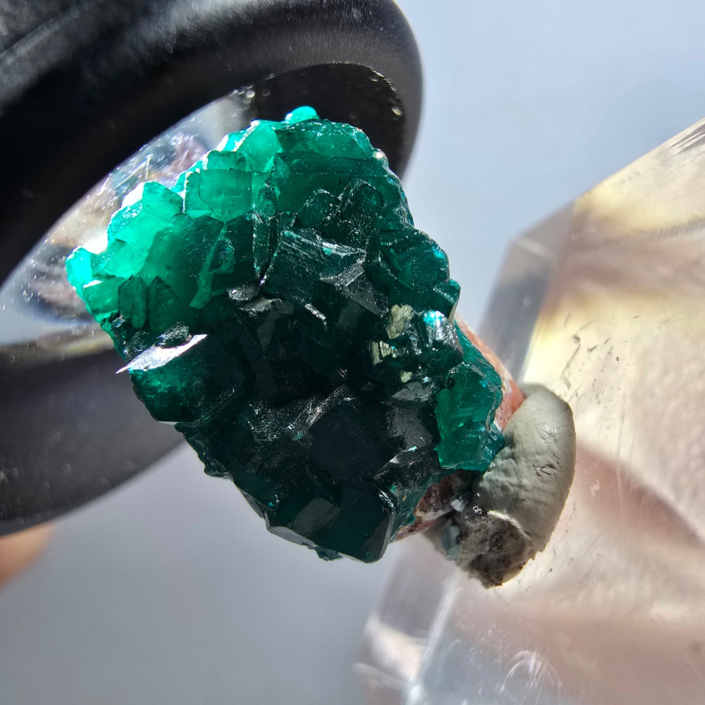 Seltene Dioptas auf Matrix Stufe, grün Republik Kongo 17*12*12mm