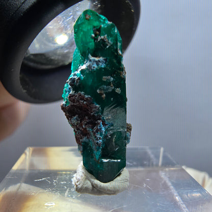 Seltene Dioptas X Kristall, grün Republik Kongo 23*9*9mm