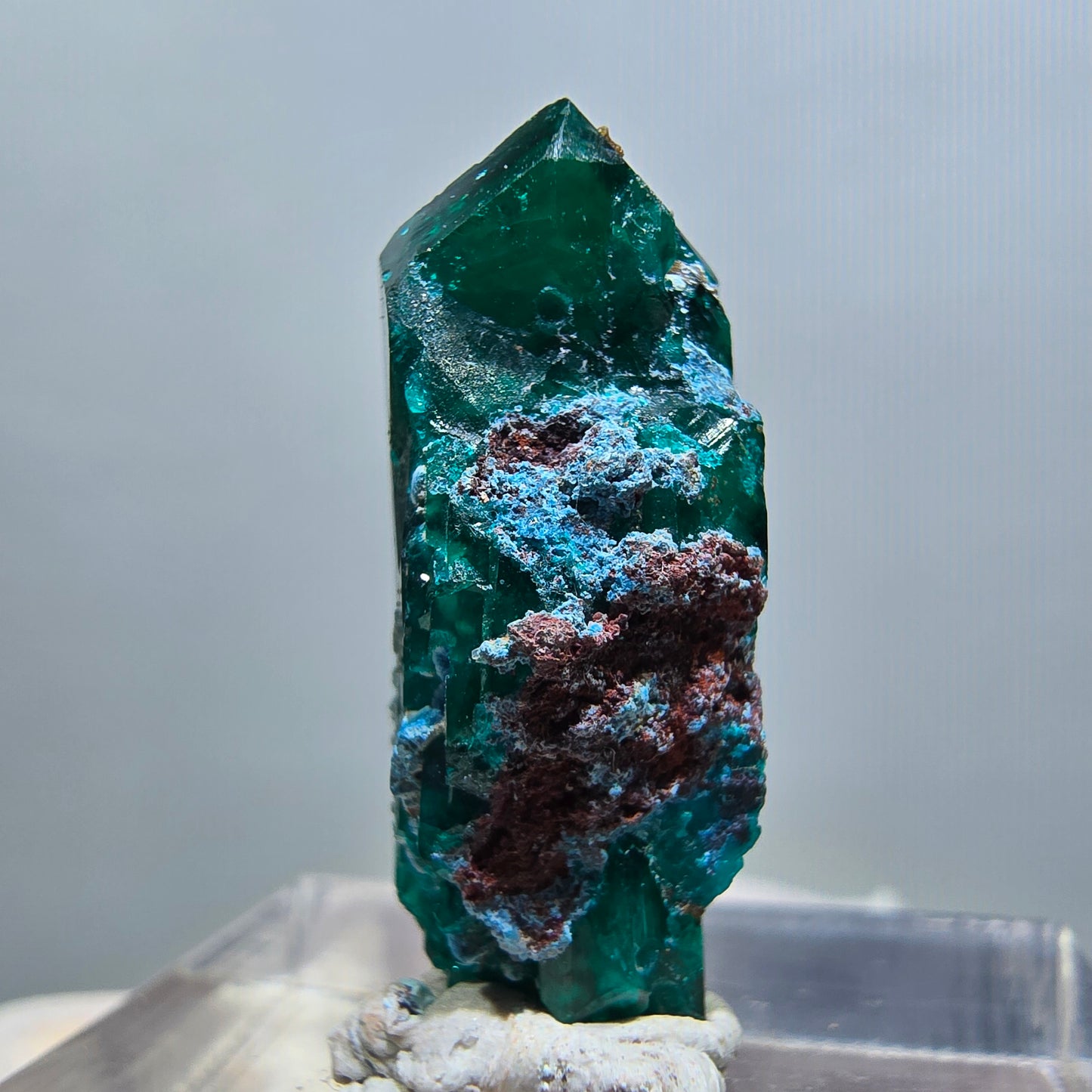 Seltene Dioptas X Kristall, grün Republik Kongo 23*9*9mm