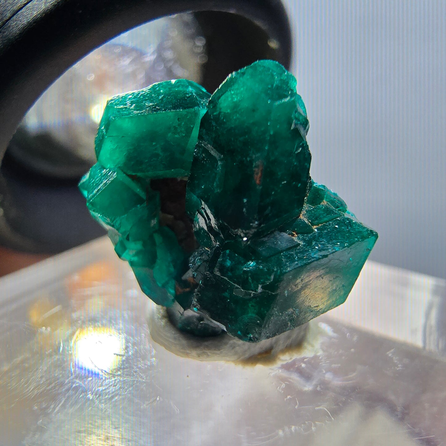 Seltene Dioptas XX Stufe, grün Republik Kongo 15*14*8mm