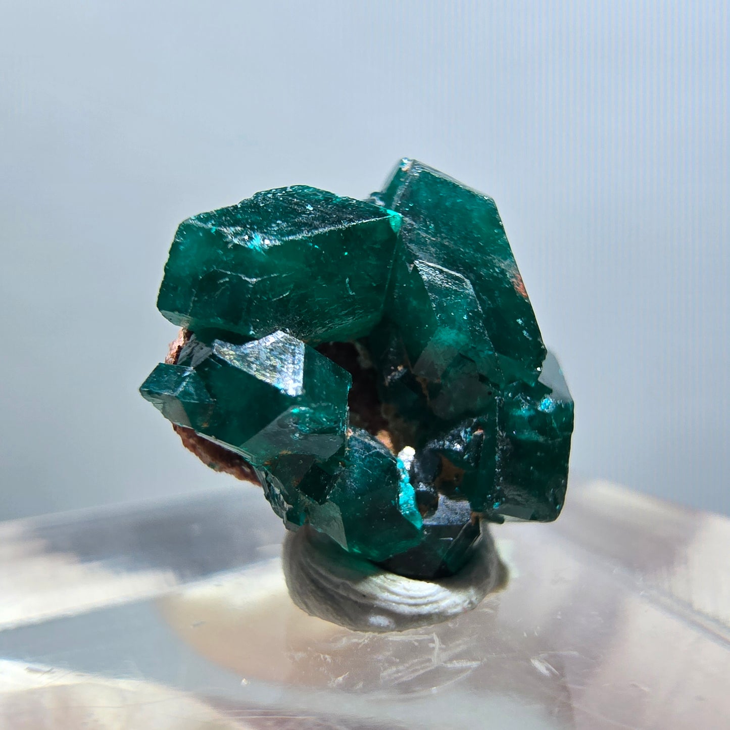 Seltene Dioptas XX Stufe, grün Republik Kongo 15*14*8mm