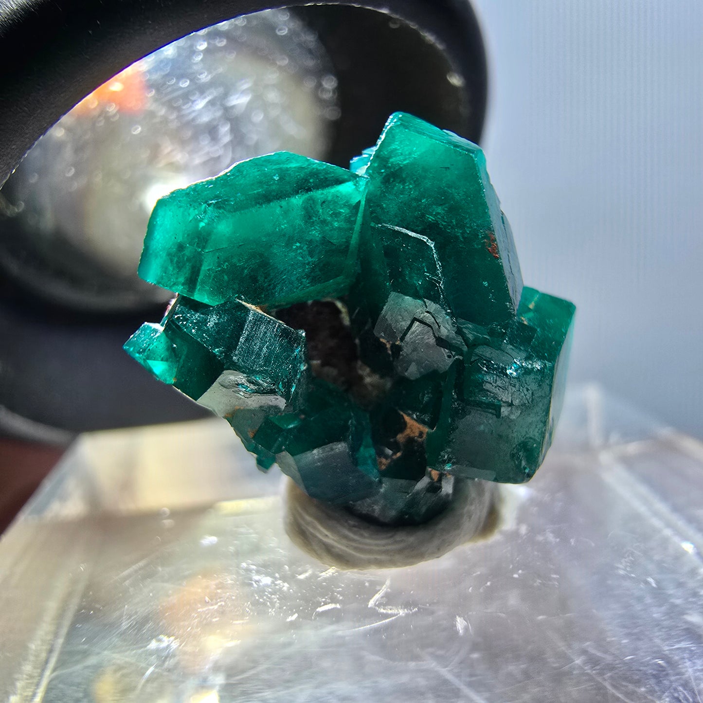 Seltene Dioptas XX Stufe, grün Republik Kongo 15*14*8mm