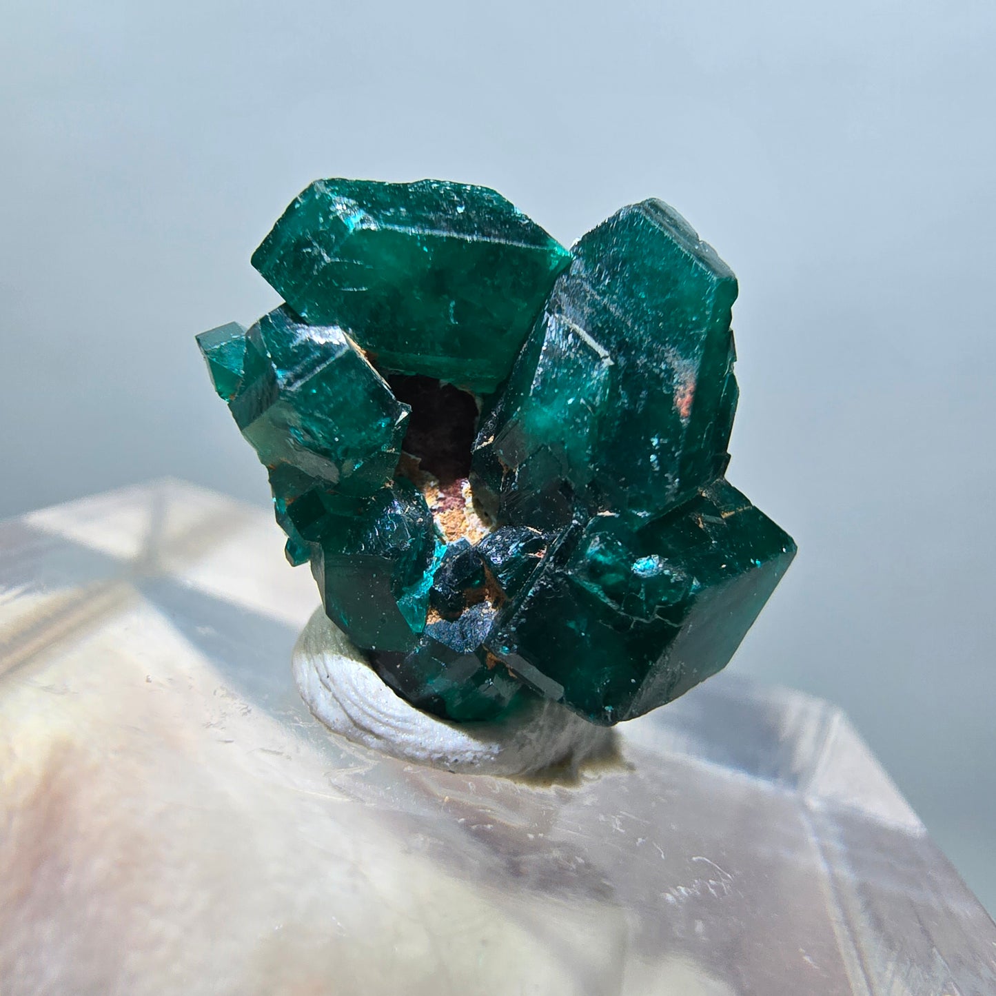 Seltene Dioptas XX Stufe, grün Republik Kongo 15*14*8mm