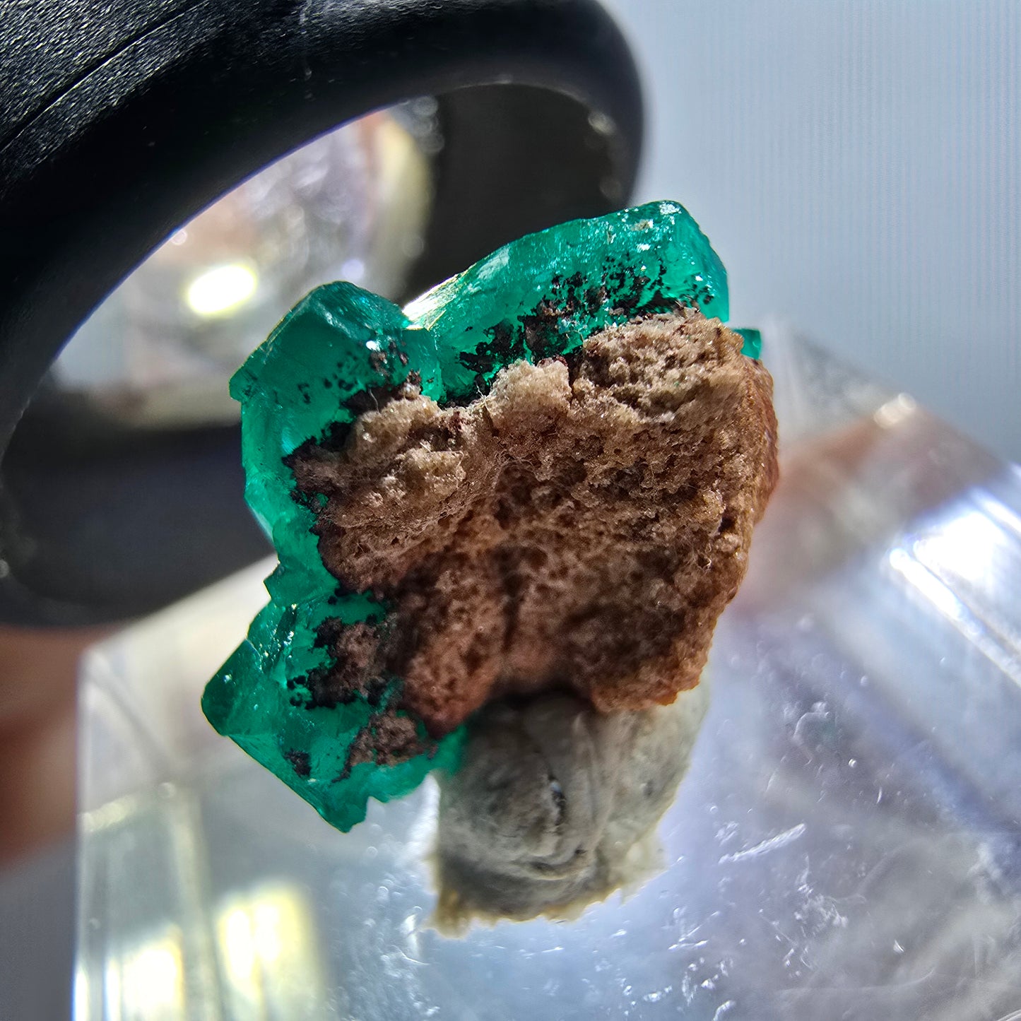 Seltene Dioptas XX Stufe, grün Republik Kongo 15*14*8mm