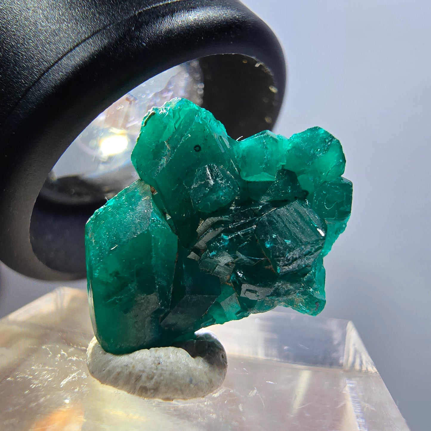 Seltene Dioptas XX Stufe, grün Republik Kongo 19*17*7mm