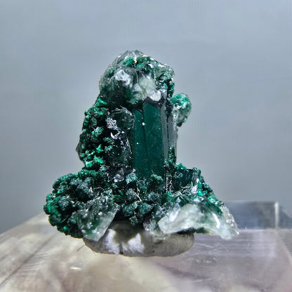 Seltene Dioptas XX, Calcit Stufe Republik Kongo 15*14*12mm