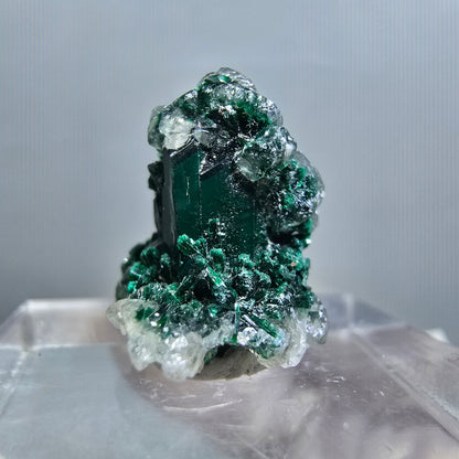 Seltene Dioptas XX, Calcit Stufe Republik Kongo 15*14*12mm