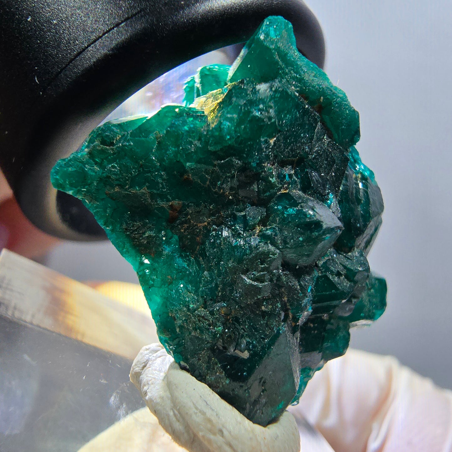 Seltene Dioptas XX Stufe, grün Republik Kongo 26*25*9mm