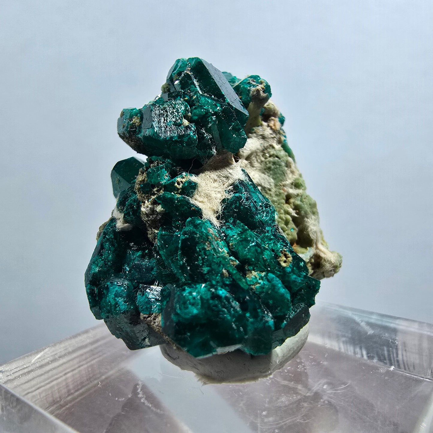 Seltene Dioptas auf Matrix Stufe, grün Republik Kongo 25*20*16mm