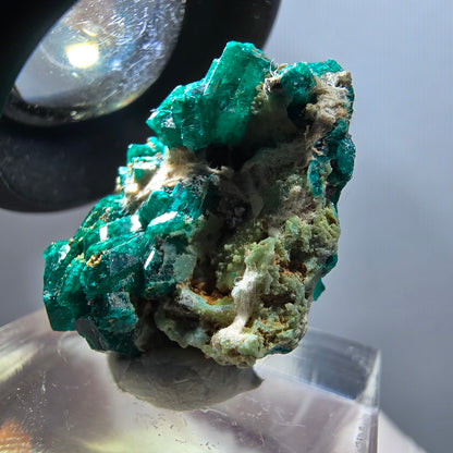 Seltene Dioptas auf Matrix Stufe, grün Republik Kongo 25*20*16mm