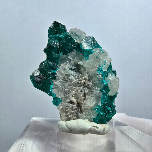 Seltene Dioptas XX, Calcit Stufe Republik Kongo 30*21*9mm