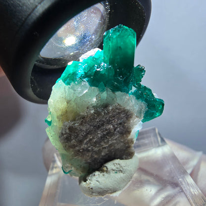 Seltene Dioptas XX, Calcit Stufe Republik Kongo 30*21*9mm