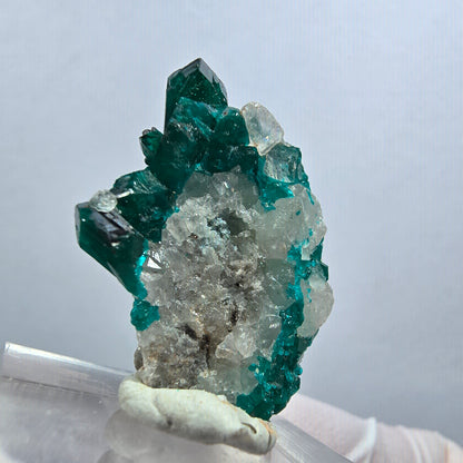 Seltene Dioptas XX, Calcit Stufe Republik Kongo 30*21*9mm