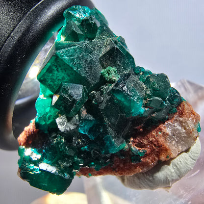 Seltene Dioptas XX, Calcit Stufe Republik Kongo 26*25*16mm