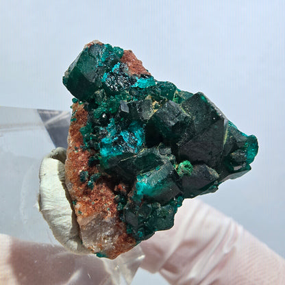 Seltene Dioptas XX, Calcit Stufe Republik Kongo 26*25*16mm