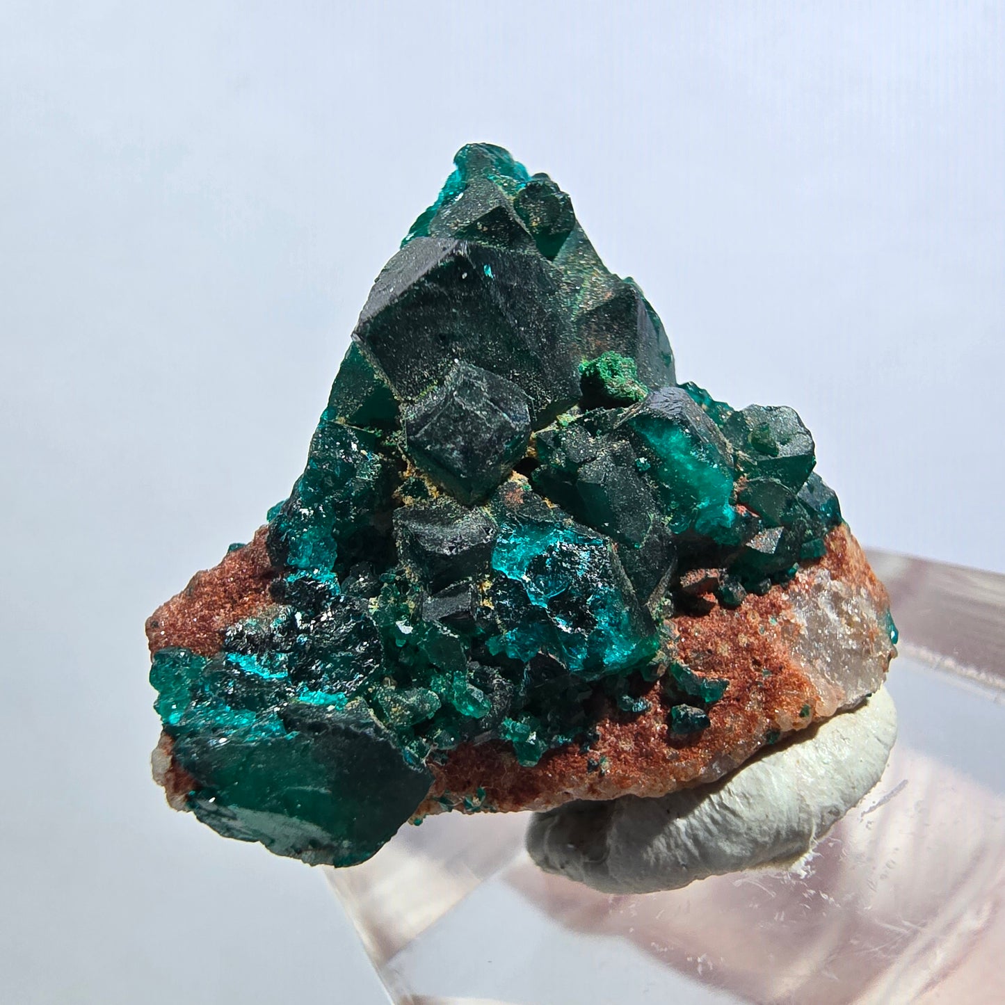 Seltene Dioptas XX, Calcit Stufe Republik Kongo 26*25*16mm