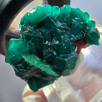 Seltene Dioptas auf Matrix Stufe, grün Republik Kongo 28*18*21mm