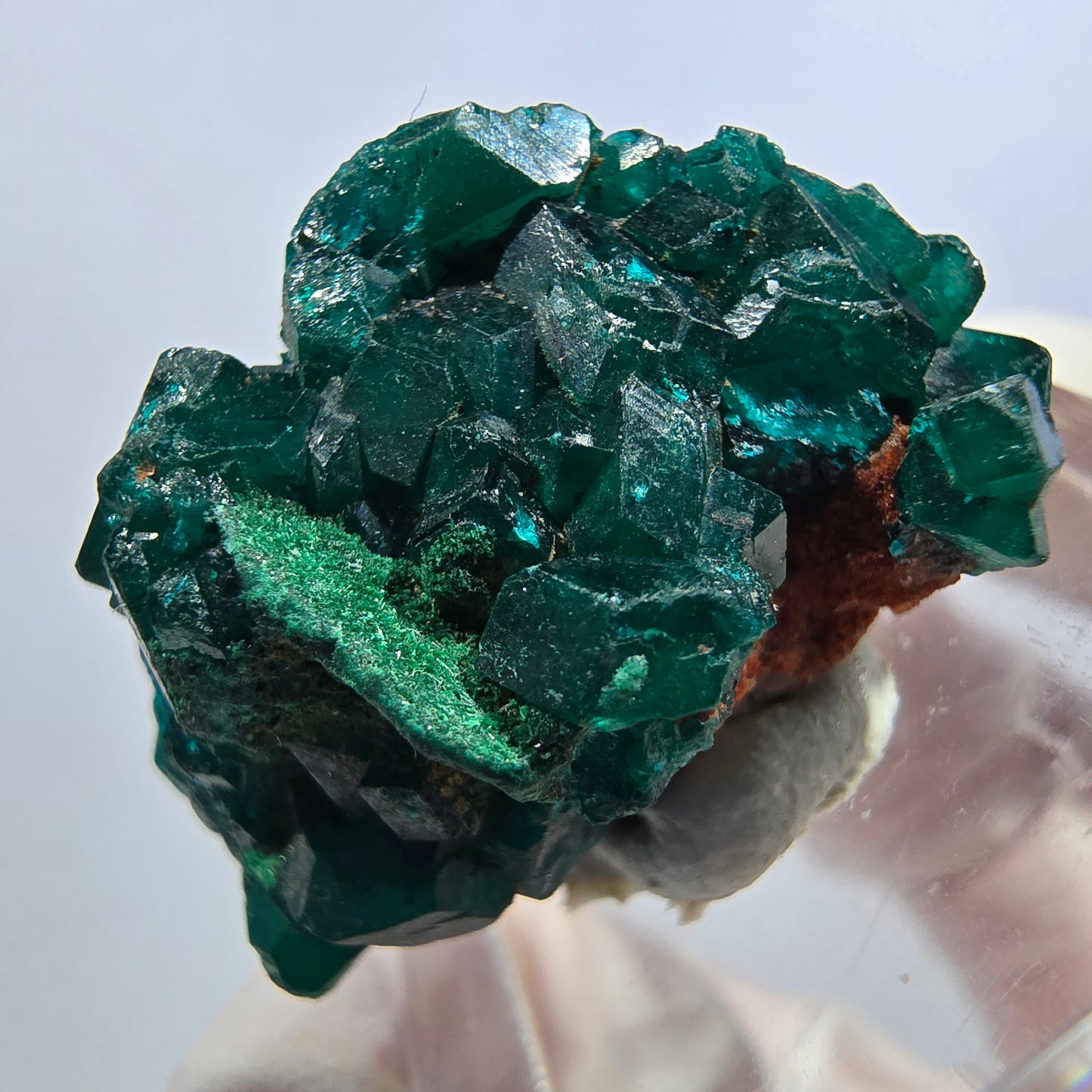 Seltene Dioptas auf Matrix Stufe, grün Republik Kongo 28*18*21mm