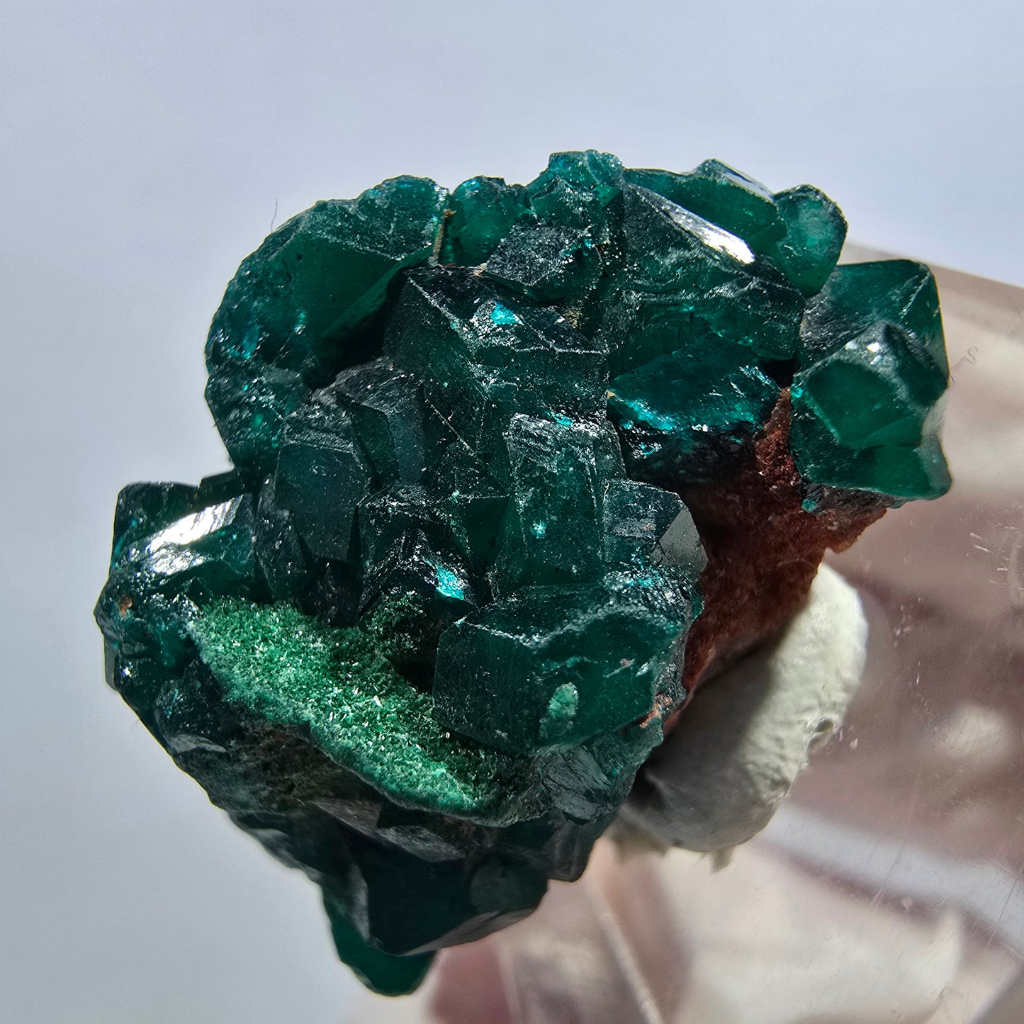 Seltene Dioptas auf Matrix Stufe, grün Republik Kongo 28*18*21mm