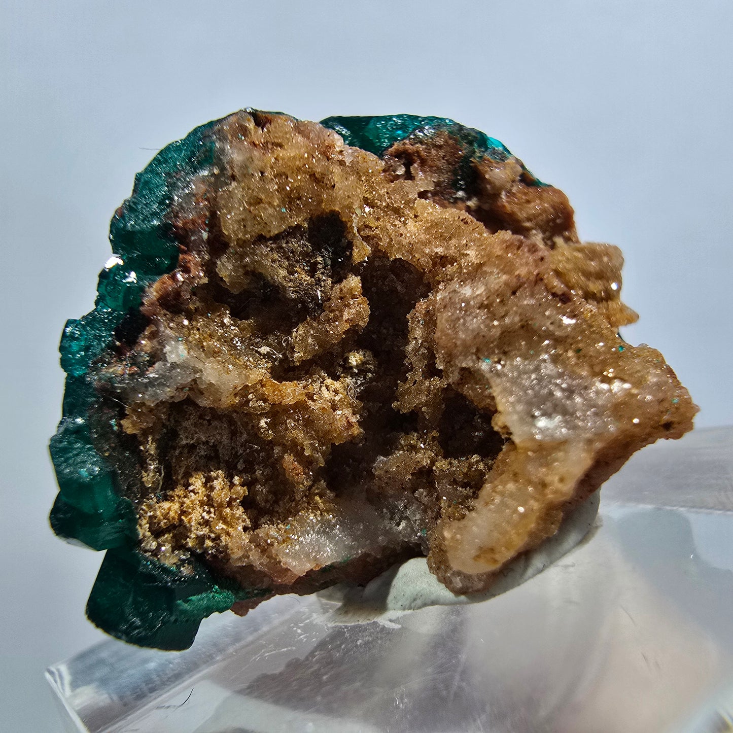 Seltene Dioptas auf Matrix Stufe, grün Republik Kongo 28*18*21mm