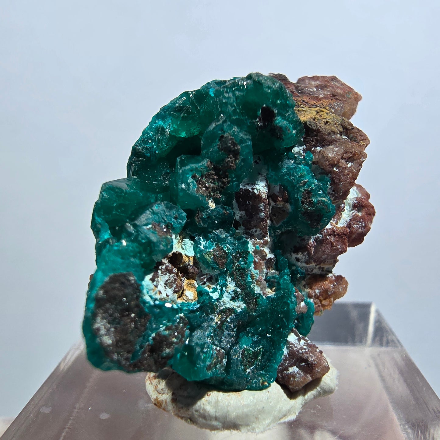 Seltene Dioptas auf Matrix Stufe, grün Republik Kongo 30*21*12mm