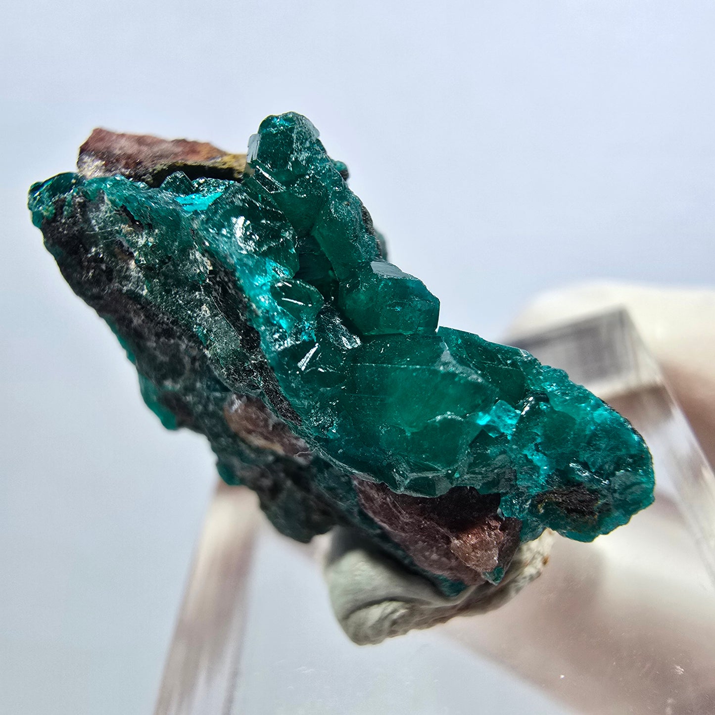 Seltene Dioptas auf Matrix Stufe, grün Republik Kongo 30*21*12mm