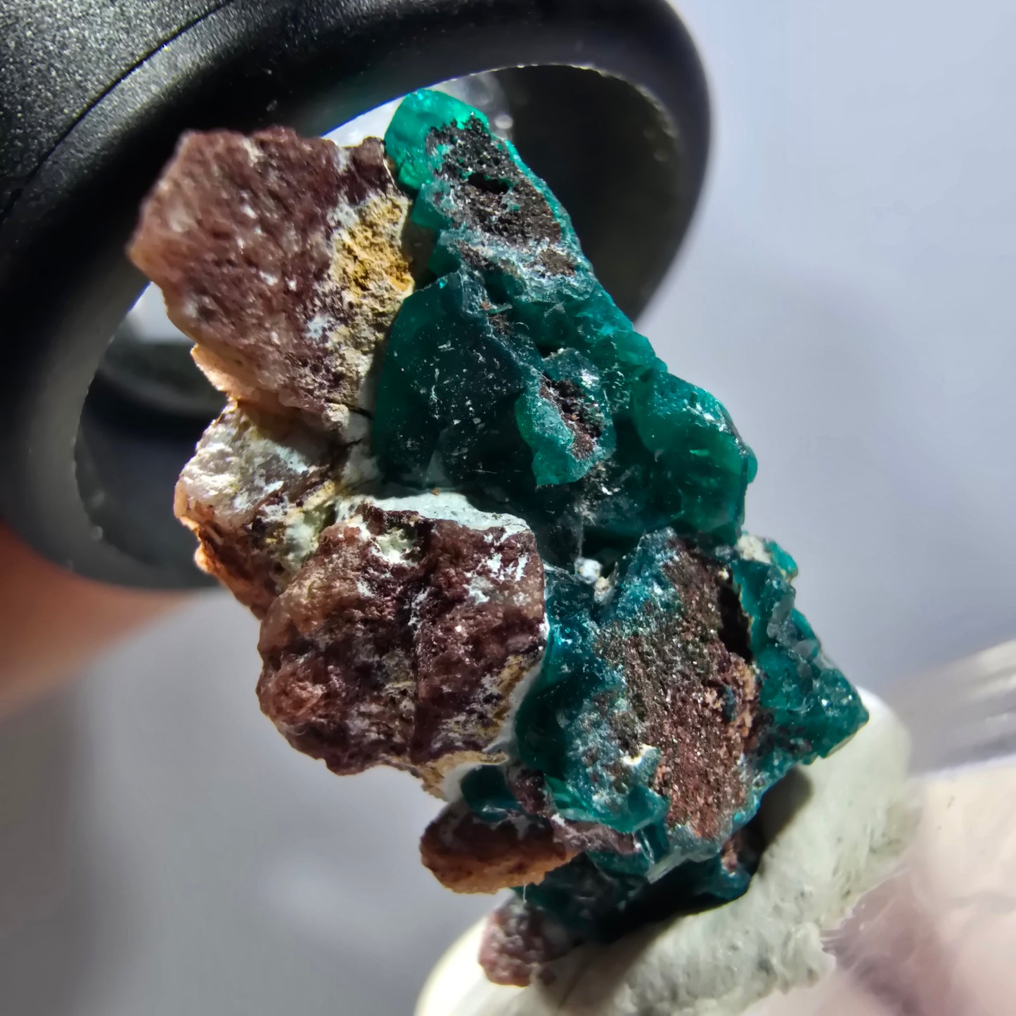 Seltene Dioptas auf Matrix Stufe, grün Republik Kongo 30*21*12mm