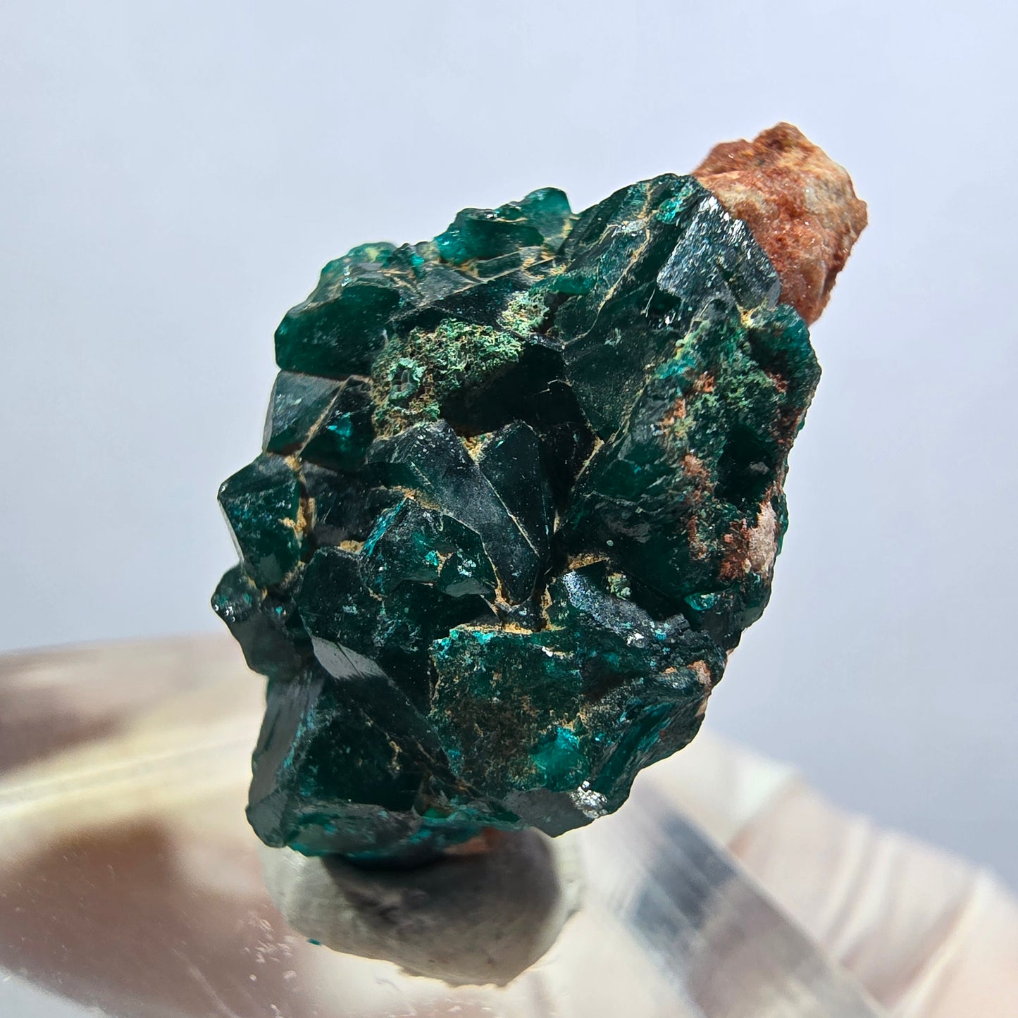 Seltene Dioptas auf Matrix Stufe, grün Republik Kongo 28*16*14mm