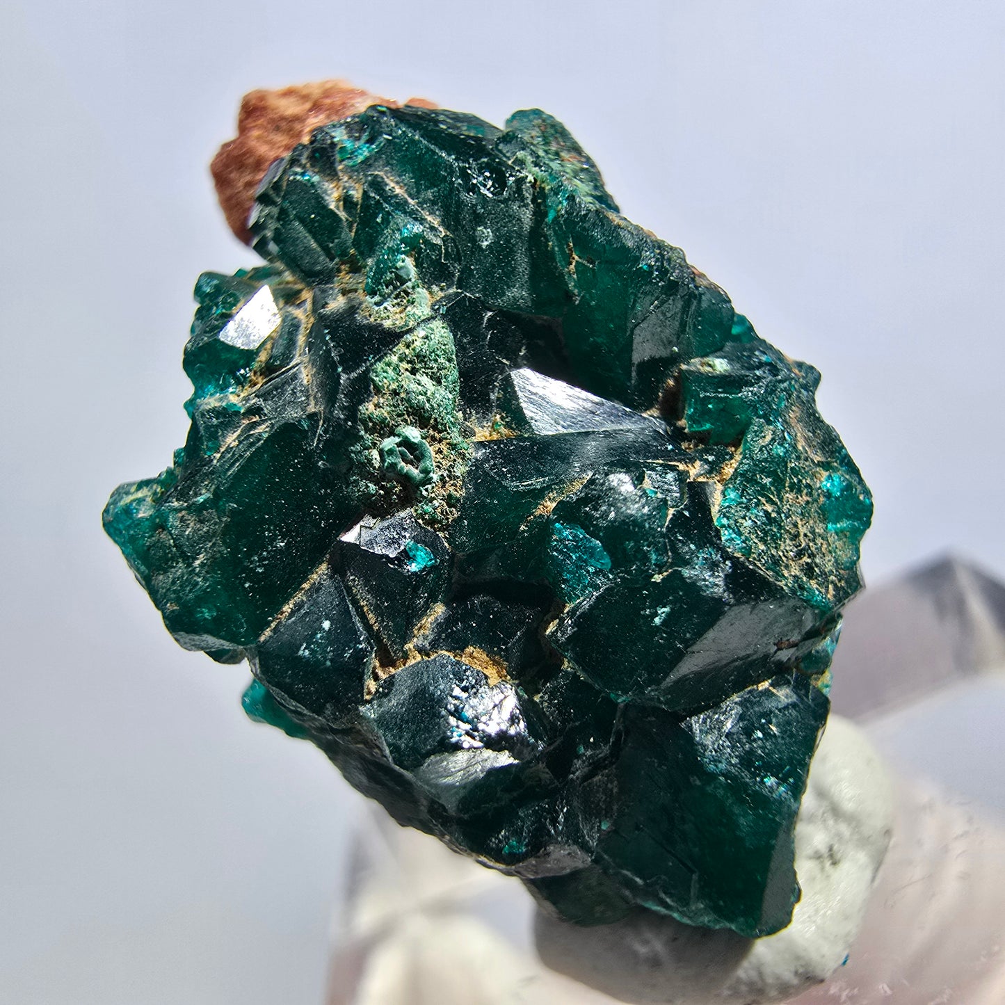 Seltene Dioptas auf Matrix Stufe, grün Republik Kongo 28*16*14mm