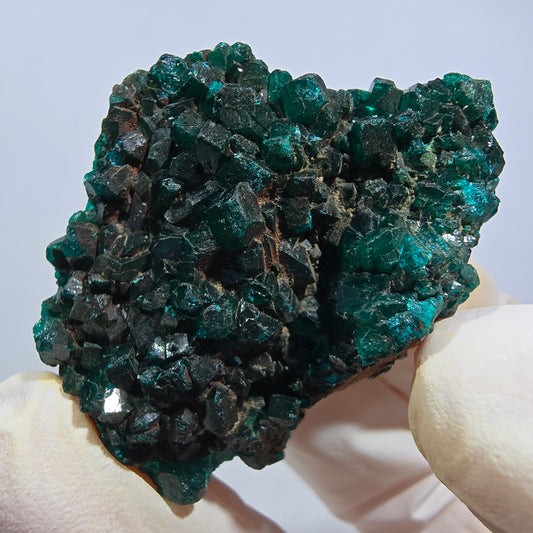 Seltene Dioptas auf Matrix Stufe, grün Republik Kongo 39*31*18mm