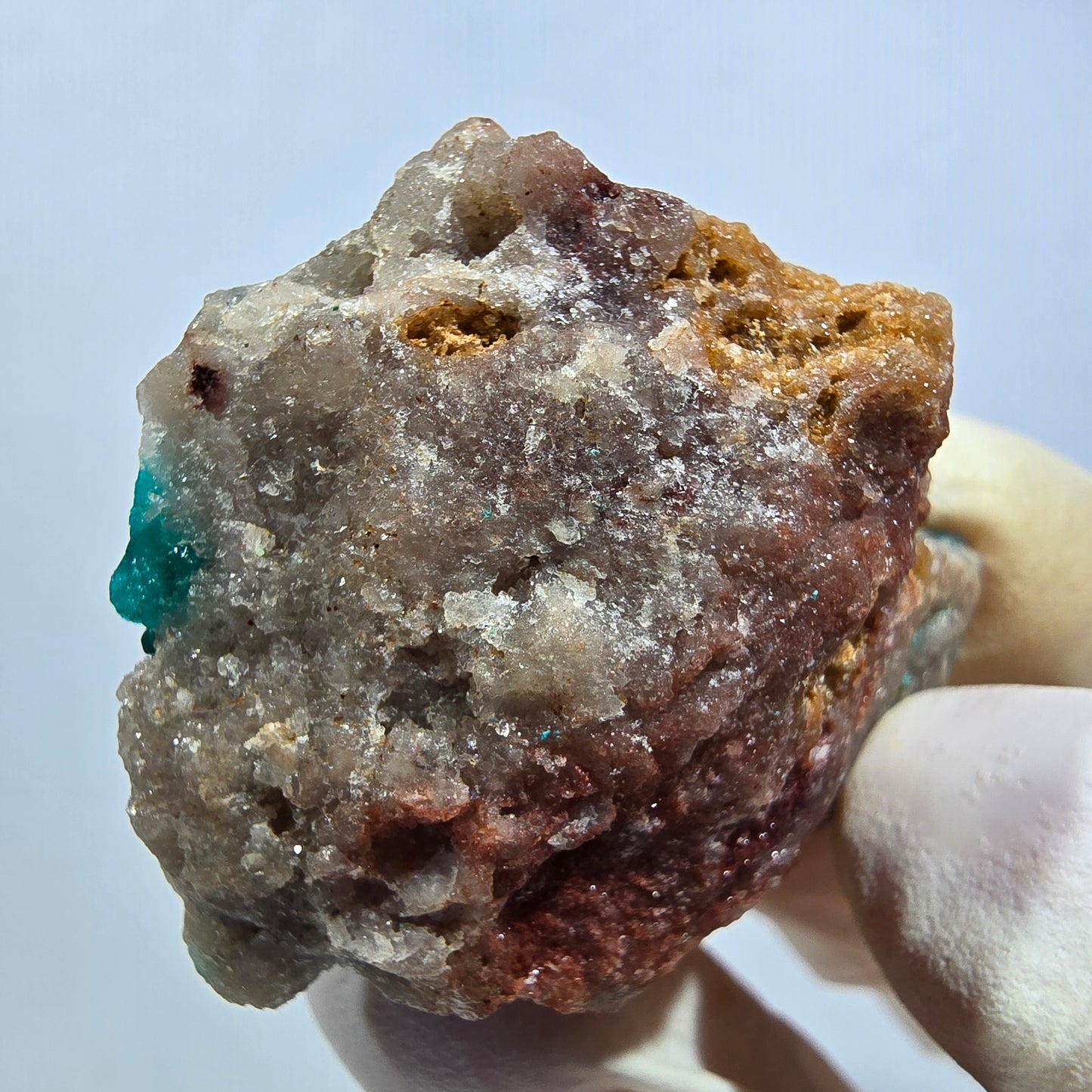 Seltene Dioptas auf Matrix Stufe, grün Republik Kongo 40*31*18mm