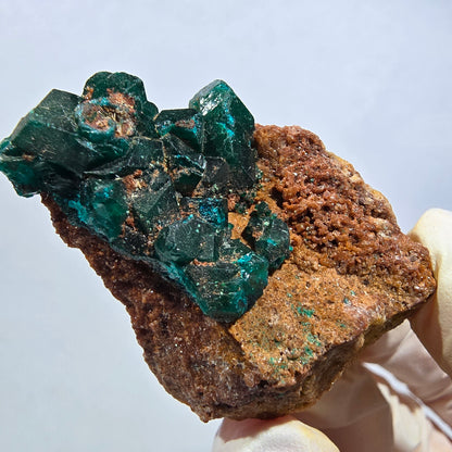 Seltene Dioptas auf Matrix Stufe, grün Republik Kongo 44*28*17mm